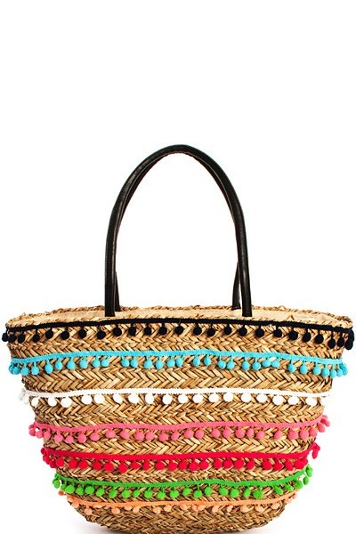 CAMMIE STRAW TOTE