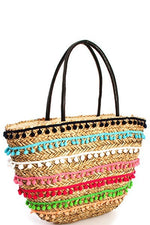 CAMMIE STRAW TOTE