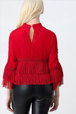 TINA FRINGE BLOUSE