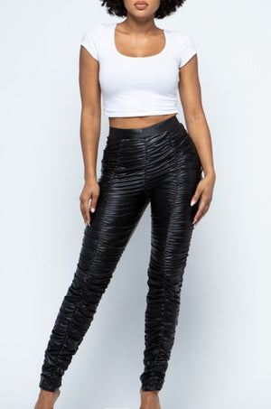 LENA LEATHERETTE PANTS